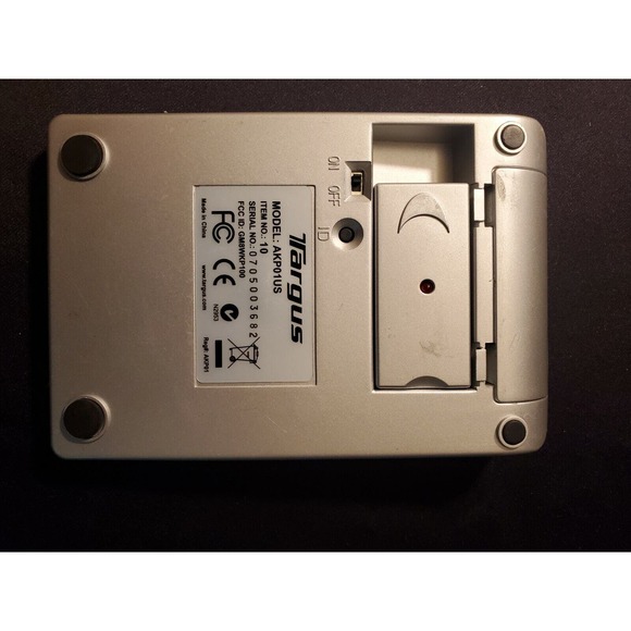 Targus Wireless Stow-N-Go 10 Key Number Keyboard/Keypad #AKP01US - USB, Tested! - Picture 4 of 6